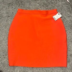 Akira Neon Orange Bandage Mini Skirt